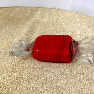 Large Murano blown glass wrapped candy